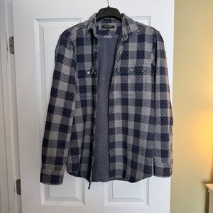 Banana Republic Quilted Plaid Overshirt (Medium)